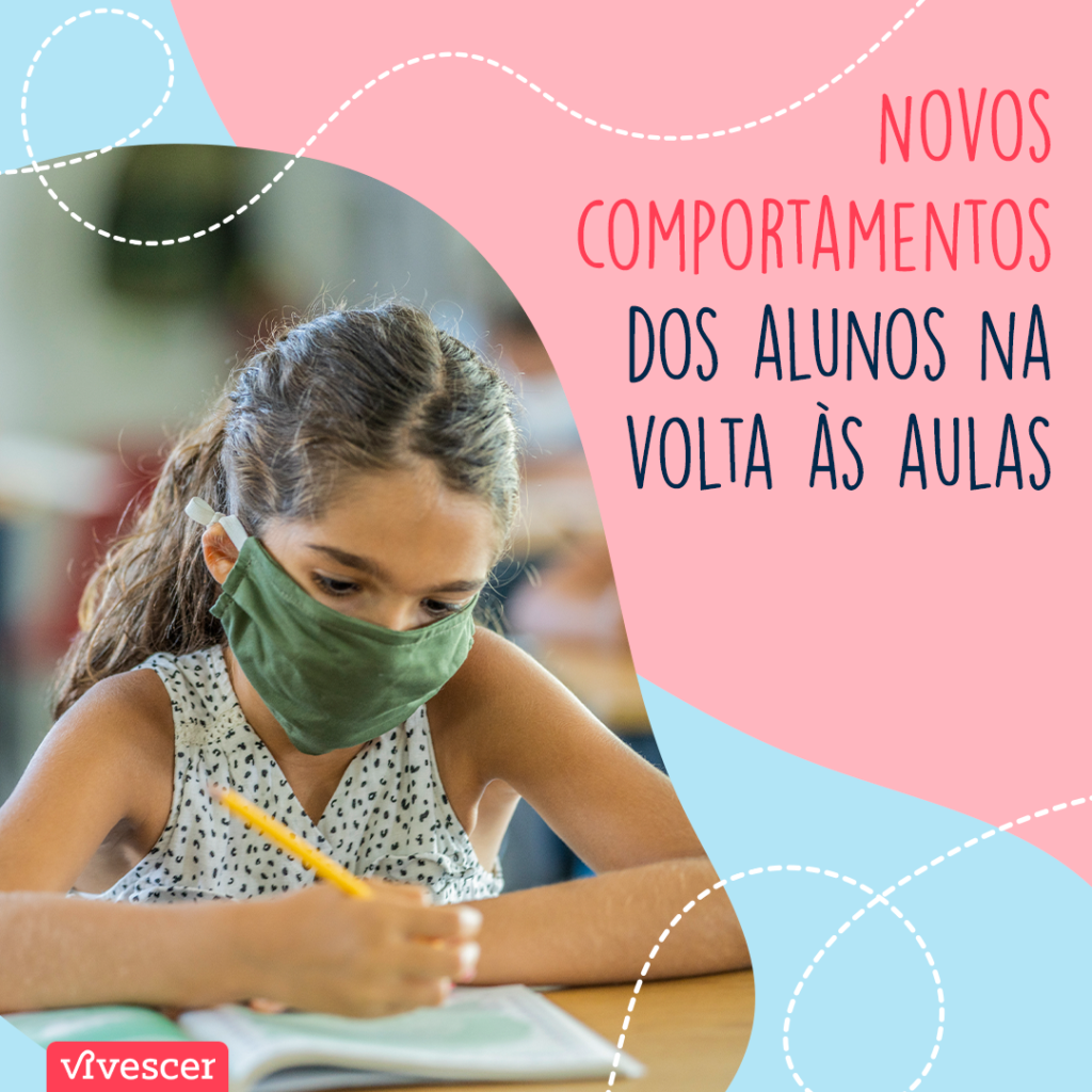 Criança de máscara. Texto 